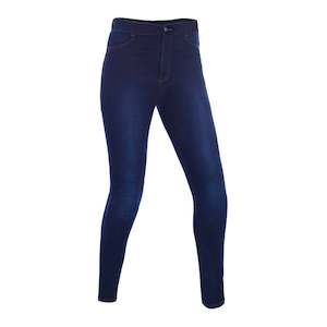 Womens Road Pants Jeans: Oxford Ladies CE AA Super Jeggings Pant - Indigo (Regular)
