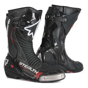 Mens Road Boots: Stylmartin Stealth Evo Boots - black size 41 only