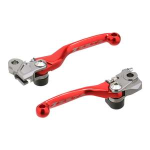 Levers: Zeta Pivot Lever Set CP 3FI Honda - Red