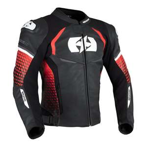 Oxford Nexus 1.0 Leather Men's Jacket - Black / Red