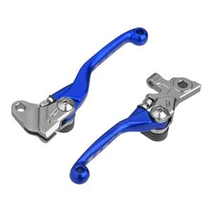 Levers: Zeta Pivot Lever Set FP - Yamaha TT-R125 - Blue