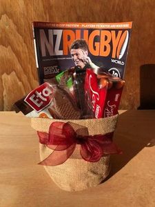 Products: Rugby or Fishing Dad Gift Basket