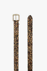 Fashion Accessories: Hide Belt Wide | Cheetah Print
