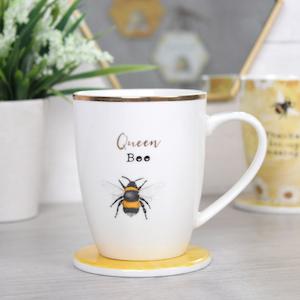 Gifts: Queen Bee mug and coaster set