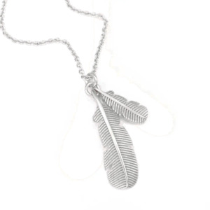 Inspired By Aotearoa: Rua Huia Feather Necklace | Rose Gold