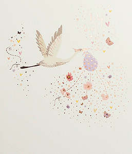 Gift Cards: Lemon Sorbet | Baby Girl Stork