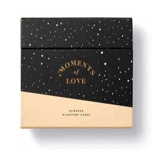 Stationary Books: Moments Of Love Newborn Milestone Cards