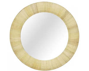 Mirrors: Marina Round Rattan Mirror