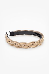 Braided Chain Headband | Taupe