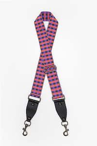 Accessories: Bag Strap | Lilac & OJ Checked