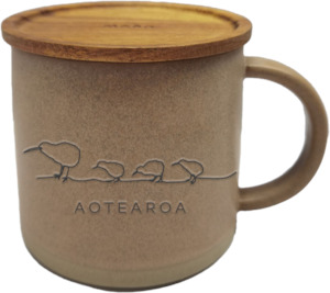 Moana Road: Glazed Ceramic Mug | Kiwi Brown