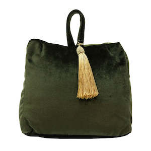 Hooks Doorstops: Velvet Doorstop | Green