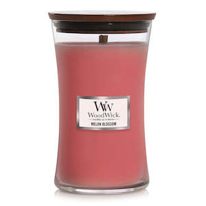 Candles: Woodwick Large Candle - Melon Blossom
