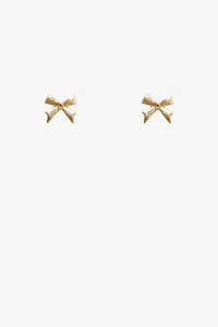 Earrings 1: Mini Bow Earring | Gold
