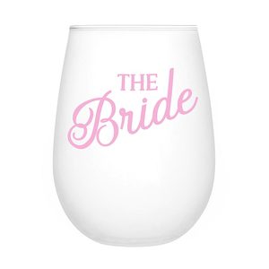 Wedding Gifts: Stemless Wine Glass - The Bride