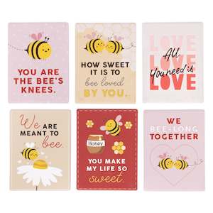 Valentines Day: Bee Magnets