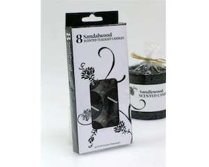 PACKET 8 4.5 HOUR SCENTED TEALIGHT-BLACK
