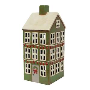 French Country 1: Alsace Tea Light Grand Chalet Green