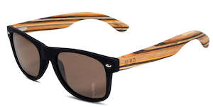 50/50 Black Frame, Striped Arms