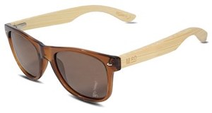 Sunglasses 1: 50/50s - Brown w/ Wood Arms
