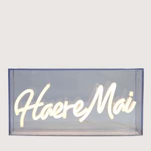 Moana Road: Haere Mai Neon Light