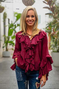 Moselle Bordeaux Blouse