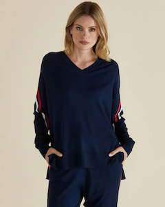 Tops 1: Karina Knit Sweater - Navy