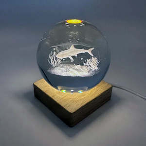 Shark Crystal Ball with Light