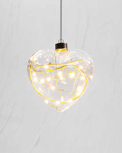 Lighting: Hanging Glass Light | Winter Heart