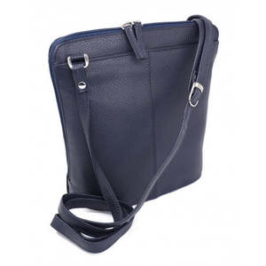 Baron Paris Leather Handbag Navy
