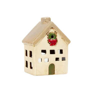 French Country - Alsace Tea Light Villa Christmas Stone