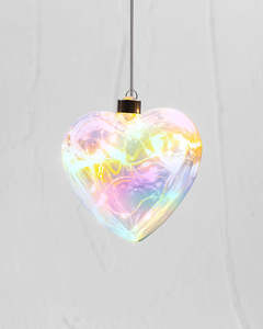 Lighting: Hanging Glass Light | Pearl Heart