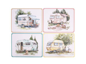 Kitchen 1: Caravan Placemats Cork-Backed Set of 4