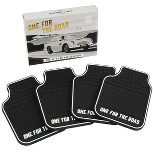 Mens Gifts: Dapper Chap S/4 car mat coasters