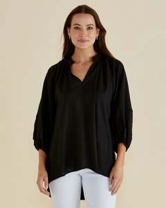 Tops 1: Grazia Blouse - Black Size 14