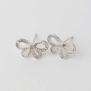Barb CZ Earrings 925 S