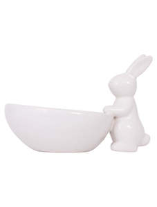 Easter Ceramic Bunny and Egg Bowl