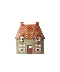 French Country 1: COTSWOLD TEALIGHT COTTAGE - SEAGREEN