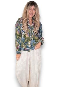 Ladies: Tapestry Monstera Jacket