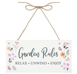 Garden Rules sign