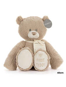 Baby 1: Demdaco My First Teddy 40cm Tan