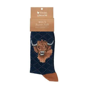 Socks: 'Highland Heathers' Highland Cow Men's Socks