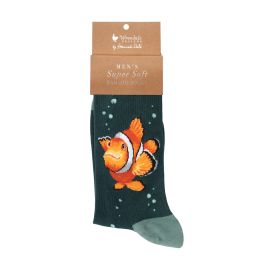 Socks: 'Clowning Around' Fish Men's Socks