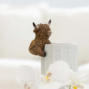 Saddle & Bloom Highland Cow Pot Hangers