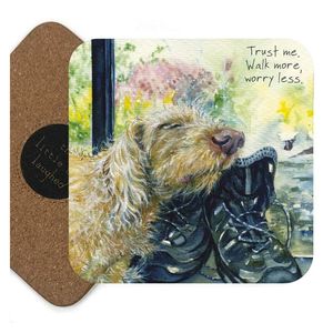 Furry Friends: Little Dog Laughed - Walk More - Coaster