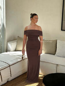 Full Length: Bronze Snake Amalia Dress