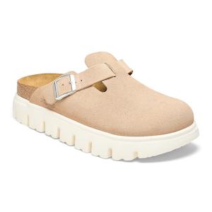 BIRKENSTOCK BOSTON CHUNKY SUEDE - NARROW - SAND