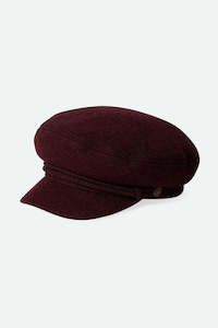Brixton: BRIXTON FIDDLER CAP - MAHOGANY RED