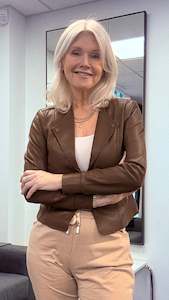 Lemon Tree: LEMON TREE MIKA FAUX LEATHER JACKET