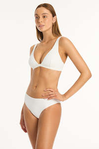 Sea Level: SEA LEVEL SPINNAKER LONGLINE BRALETTE + REGULAR CHEEKY PANT SET